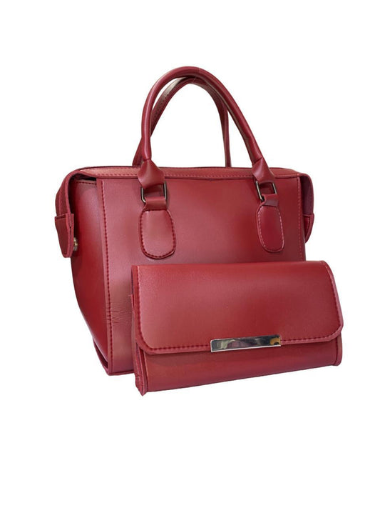 Women's PU Leather Plain Bag