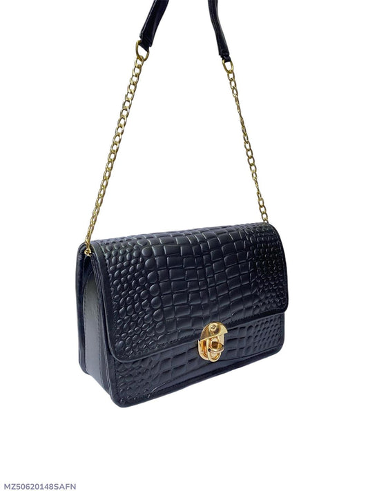 Women's PU Leather Textured Shoulder Bag