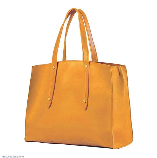 Women's PU Leather Plain Hand Bag